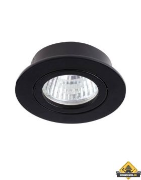 Inbouwspot rond mat zwart kantelbaar 82mm GU10
