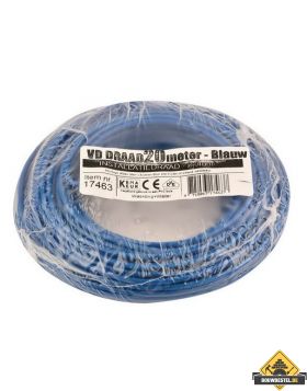 VD-draad 2.5 mm2 blauw - 20 meter
