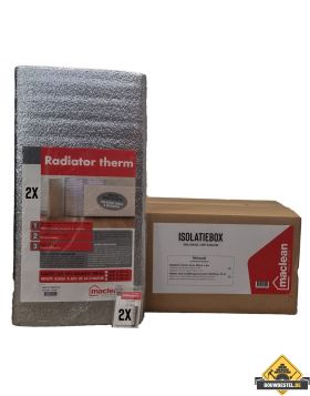 Isolatiebox Maclean - 2 st. Radiatorfolie 50cm x 4m1 - 24 mini magneten - Energiebesparend