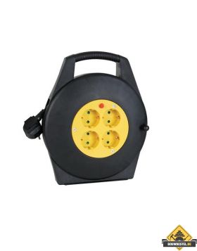 Kabelhaspel met 4 stopcontacten - 10 m