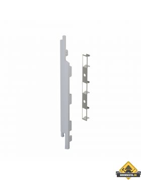 Keralit Eindkap + Connector links voor sponningdeel 167mm (5st) - Wit eiken (bestelnr. 2839)