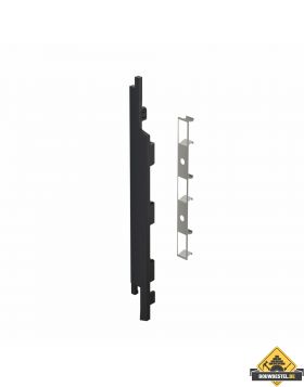 Keralit Eindkap + Connector links voor sponningdeel 167mm (5st) - Zwart (bestelnr. 2839)