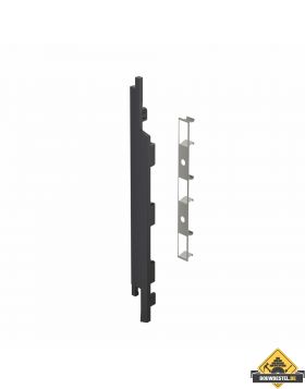 Keralit Eindkap + Connector links voor sponningdeel 167mm (5st) - Zwartgrijs (bestelnr. 2839)