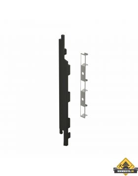 Keralit Eindkap + Connector links voor sponningdeel 167mm (5st) - Nightblack (bestelnr. 2839)
