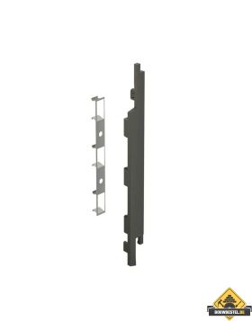 Keralit Eindkap + Connector rechts voor sponningdeel 167mm (5st) - Basaltgrijs (bestelnr. 2842)