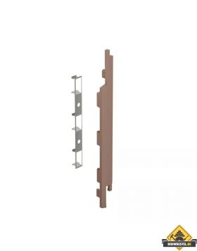 Keralit Eindkap + Connector rechts voor sponningdeel 167mm (5st) - Bruingrijs (bestelnr. 2842)