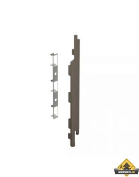 Keralit Eindkap + Connector rechts voor sponningdeel 167mm (5st) - Kwartsgrijs (bestelnr. 2842)