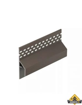 Trim/kraal Ventilatieprofiel Keralit dakrand - Kwartsgrijs (bestelnr. 2833)