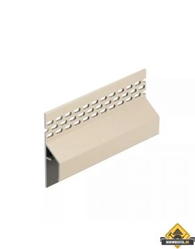 Trim/kraal Ventilatieprofiel Keralit dakrand - Licht ivoor (bestelnr. 2833)