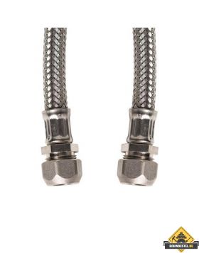 KIWA metalen Flexibele aansluitslang 12mm knel x 12mm knel 60cm