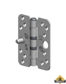 S2 veiligheids kogellagerscharnier Afgerond 89x89 2.4mm