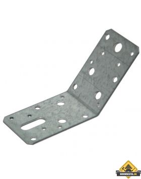 Koppelplaat 135 graden 180x60X2.5mm Sendzimir verzinkt - per stuk