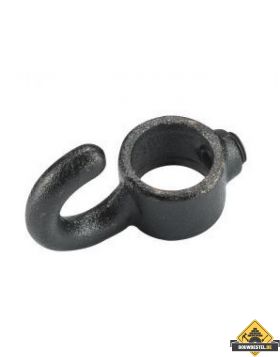 Koppelstuk ZWART Ø28mm haak    
