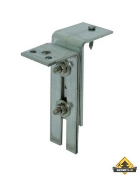 Kozijnstelbeugel / Kozijnstelhoek Type E 65X180mm 60X6 Verzinkt band - per stuk