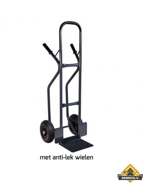 Steek krattenwagen PRO 300 kg softwiel (anti-lek band) - NL-fabricaat