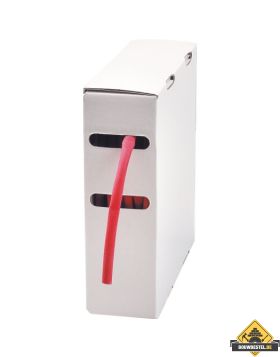 Krimpkous-box met gekleurde krimpkous 19,0 mm rood | 5 meter