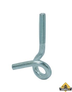 Krulhaak M10 120X20mm Diameter: 8.85 Verzinkt - per stuk