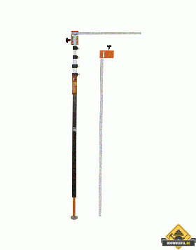 Nedo mEssfix-S meetstok met arm voor vrachtwagens - 1.45 - 5.16 m