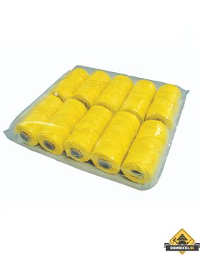 Metselkoord gevlochten 1.5mm PA fluor geel. klos 50m per 10 stuks