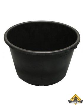 Metselkuip / Mortelkuip zwart 65 liter. diam. 45/59 cm H. 34 cm