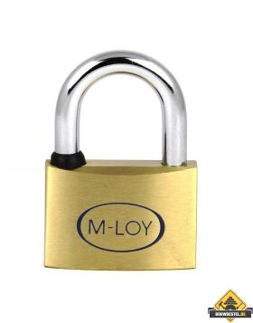 M-LOY messing hangslot gelijksluitend - 40 mm (beugel: 6 x 24 x 13 mm)