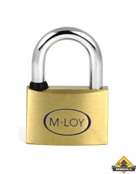 M-LOY messing hangslot verschillend sluitend - 20 mm