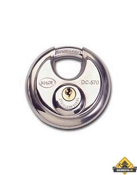 M-LOY RVS discushangslot verschillend sluitend - 70 mm