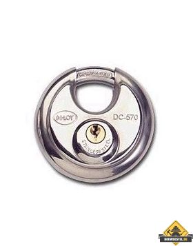 M-LOY RVS discushangslot gelijksluitend - 70 mm
