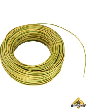 Montagesnoer Eca H07V-K Eca 1,5 mm2 groen-geel | 100 meter