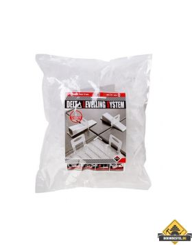 Rubi Nivelleer / Levelling clips dikte 1.5mm hoogte 3-12mm 400st