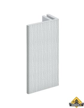 Eindprofiel 45mm Novicell voor basis aluminium eindprofiel Alaska wit 600 cm	