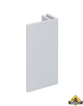 Eindprofiel 45mm Novicell voor basis aluminium eindprofiel Eifel grijs 600 cm	