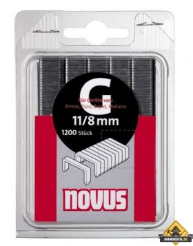 Novus vlakdraad nieten G 11 14 mm. 600 st.