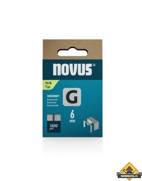 Novus vlakdraad nieten G 11 6 mm. 1200 st.