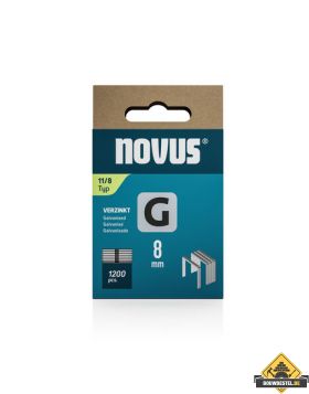 Novus vlakdraad nieten G 11 8 mm. 1200 st.