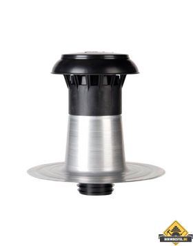 Ontluchting dubbelwandig incl pp kap 70-80 mm