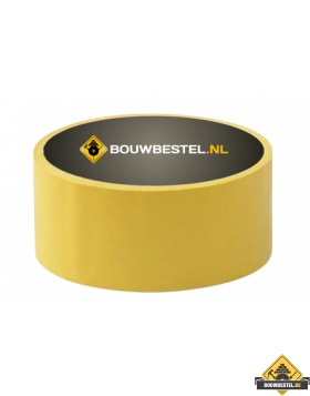 Bekistingstape PVC geel 50mm rol 33mtr