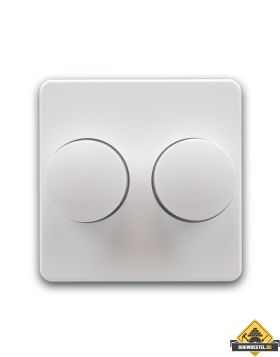 Opus 1 afdekking voor duo dimmer | Polarwit