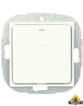 Opus 55 blinde afdekplaat 50 x 50 mm met tussenraam zonder krallen antraciet - zijdeglans