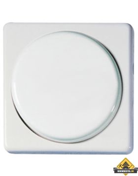 Opus 1 50 x 50 mm afdekking voor draaidimmer alpinewit