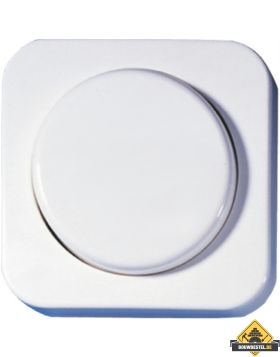 Opus 1 afdekking voor draaidimmer en potentiometer helder wit