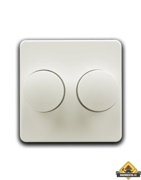Opus 1 afdekking voor duo dimmer helder wit