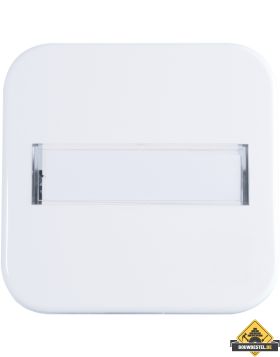 Opus 1 bedieningselement met tekstveld alpinewit