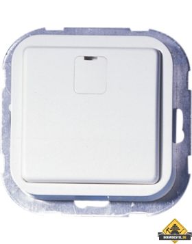 Opus 1 blindplaat afdekking 50x50, tussenframe, helderwit