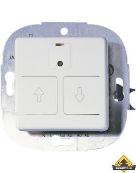 Opus 1 elektronische rolluik- /jalouzieschakelaar met weekautomaat helder wit