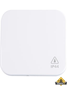 Opus 1 IP44 bedieningselement wipschakelaar, alpinewit
