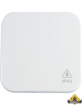 Opus 1 IP44 bedieningselement wipschakelaar, helderwit