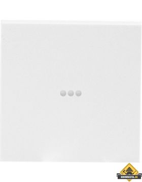 Opus 55 bedieningselement met transparante lens alu - zilver - zijdeglans