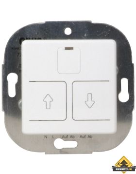 Opus 55 elektronische rolluik schakelaar alu - zilver - zijdeglans