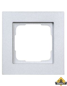 Opus 55 Fusion afdekraam Eenvoudig alu-zilver-zijdeglans